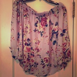 Off the shoulder blouse